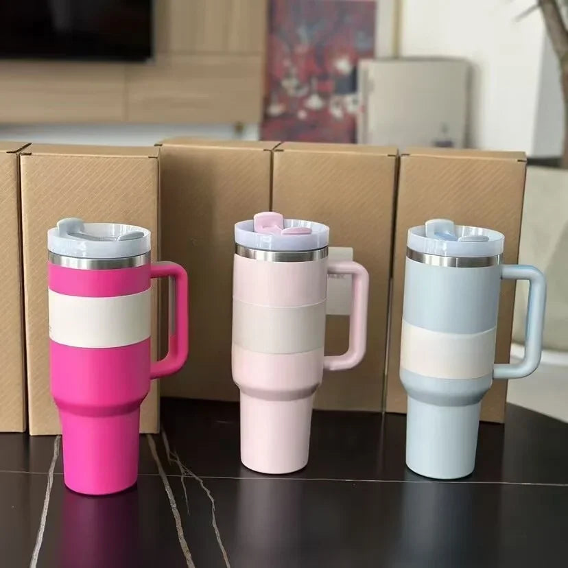 2026 New Hot-Selling Large Capacity 40 Ounce Stainless Steel Vacuum Flask - Insulated Cup with Lid and Straw