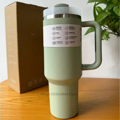 2026 New Hot-Selling Large Capacity 40 Ounce Stainless Steel Vacuum Flask - Insulated Cup with Lid and Straw