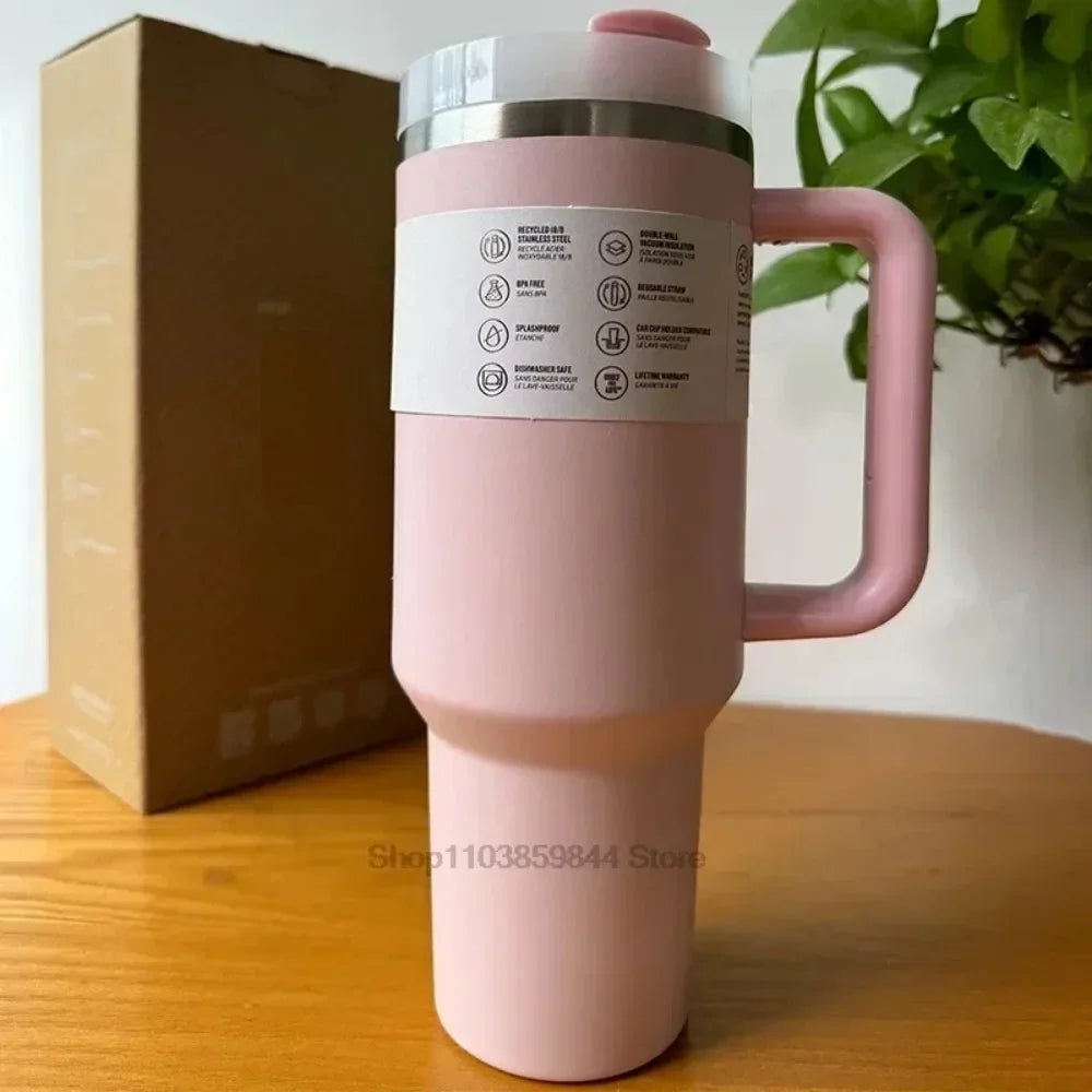 2026 New Hot-Selling Large Capacity 40 Ounce Stainless Steel Vacuum Flask - Insulated Cup with Lid and Straw