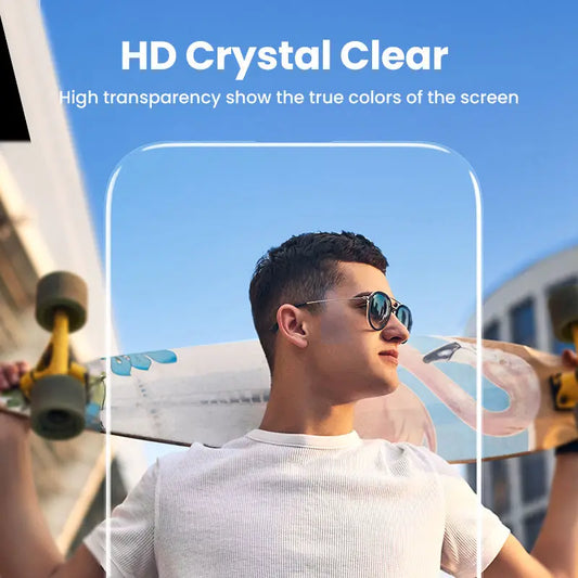 UGREEN 2PCS 2.5D High Clear Transparent Screen Protector for iPhone 17 16 15 Pro Max Tempered Glass Film for iPhone 17