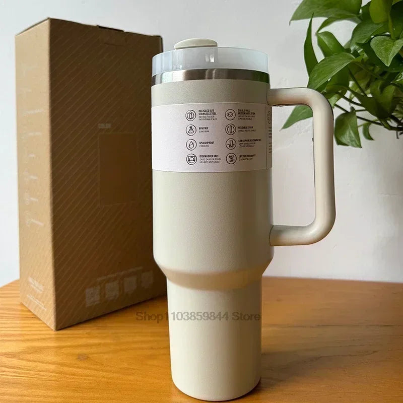 2026 New Hot-Selling Large Capacity 40 Ounce Stainless Steel Vacuum Flask - Insulated Cup with Lid and Straw
