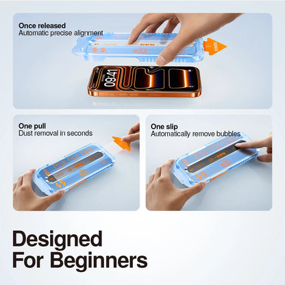 SmartDevil HD Tempered Glass for iPhone 18 Pro Max 17 Pro Max Full Cover Screen Protector for iPhone 17 Auto-Dust Removal Tool