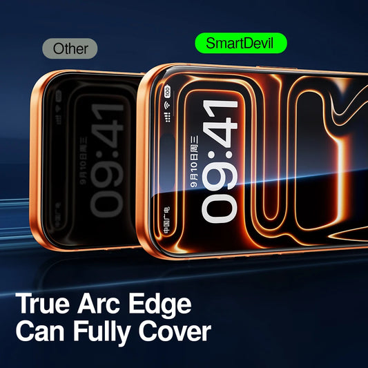 SmartDevil Full Cover Tempered Glass for iPhone 18 Pro Max 17ProMax 16Pro Screen Protector for iPhone 18Pro HD Anti-blue Light