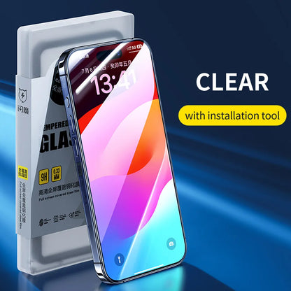 SmartDevil Full Cover Tempered Glass for iPhone 18 Pro Max 17ProMax 16Pro Screen Protector for iPhone 18Pro HD Anti-blue Light