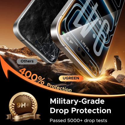 UGREEN 2PCS Privacy Screen Protector For iPhone 18 17 Pro Max Full Coverage Anti-Spy Tempered Glass For iPhone 18pro