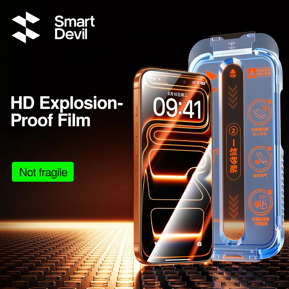 SmartDevil HD Tempered Glass for iPhone 18 Pro Max 17 Pro Max Full Cover Screen Protector for iPhone 17 Auto-Dust Removal Tool