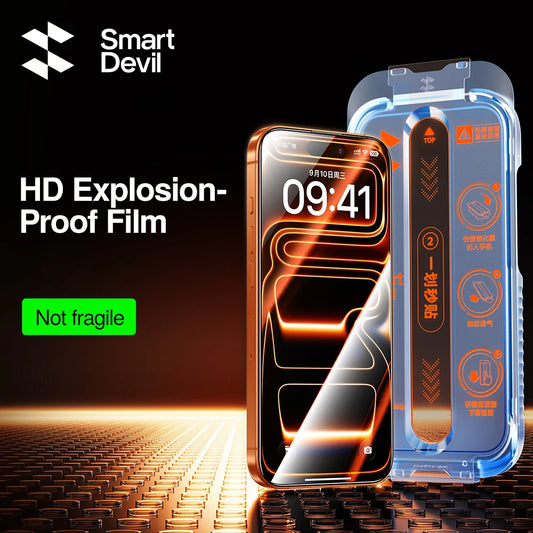 SmartDevil HD Tempered Glass for iPhone 18 Pro Max 17 Pro Max Full Cover Screen Protector for iPhone 17 Auto-Dust Removal Tool