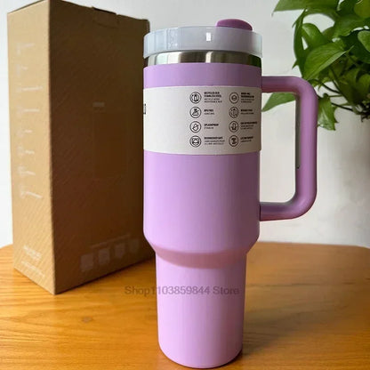 2026 New Hot-Selling Large Capacity 40 Ounce Stainless Steel Vacuum Flask - Insulated Cup with Lid and Straw