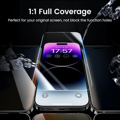 UGREEN 2PCS Screen Protector For iPhone 14 13 Pro Max Full Cover Film Tempered Glass For iPhone 14 Plus Phone Screen Protectors