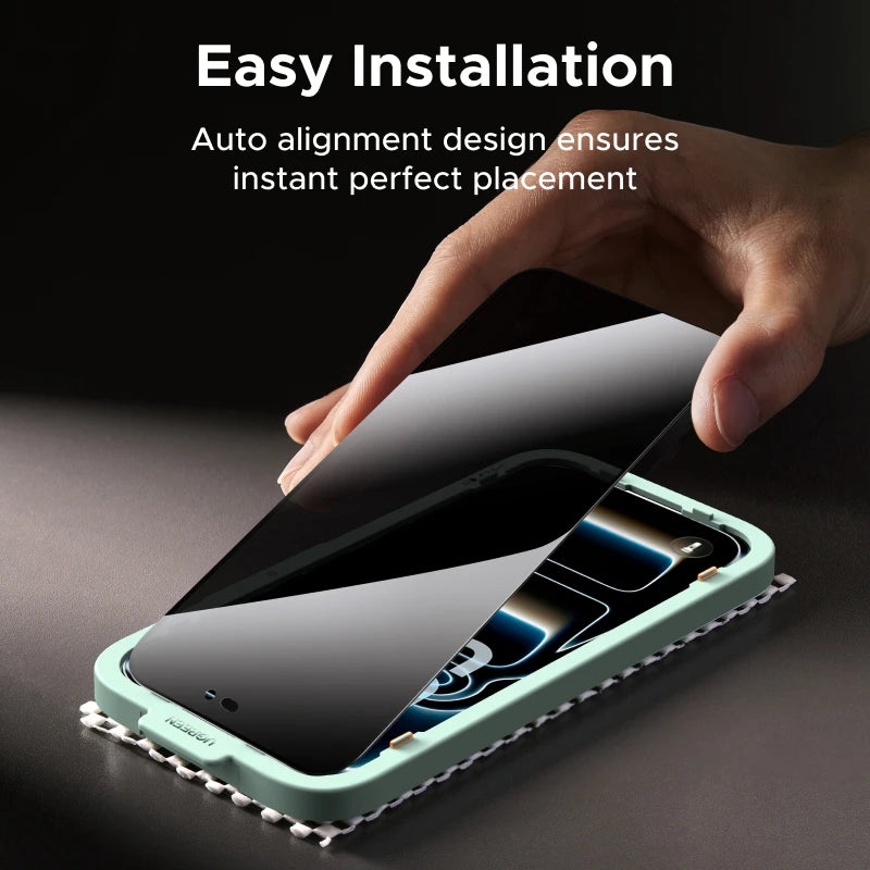 UGREEN 2PCS Privacy Screen Protector For iPhone 18 17 Pro Max Full Coverage Anti-Spy Tempered Glass For iPhone 18pro