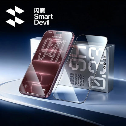 SmartDevil Full Cover Tempered Glass for iPhone 18 Pro Max 17ProMax 16Pro Screen Protector for iPhone 18Pro HD Anti-blue Light