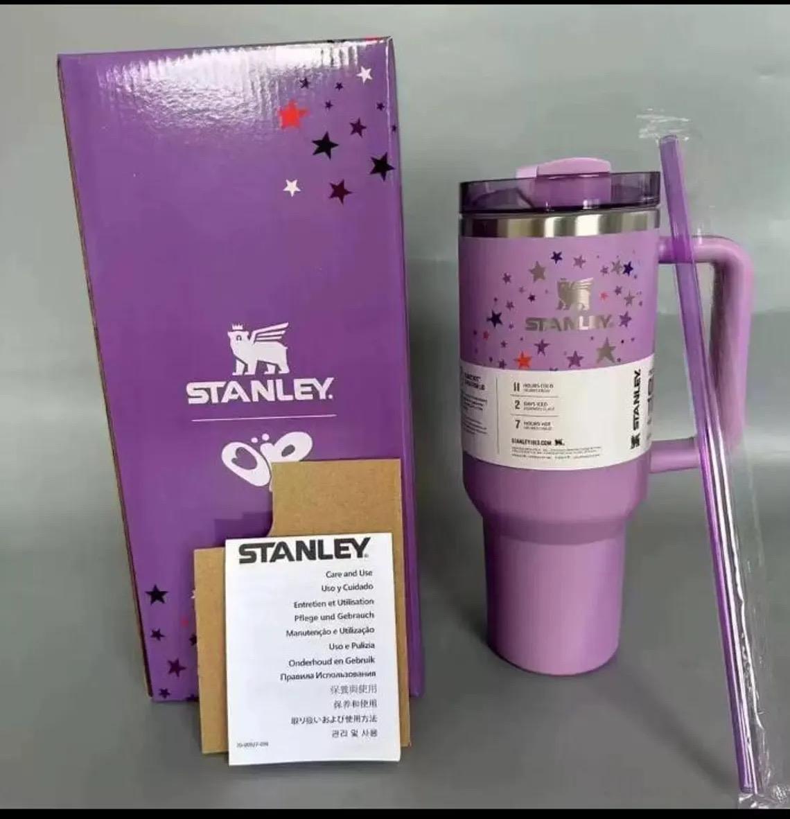 New Stanley Olivia Rodrigo with stars Large Capacity 40 Ounce Stainless Steel Vacuum Flask - Insulated Cup with Lid and Straw (Copy)